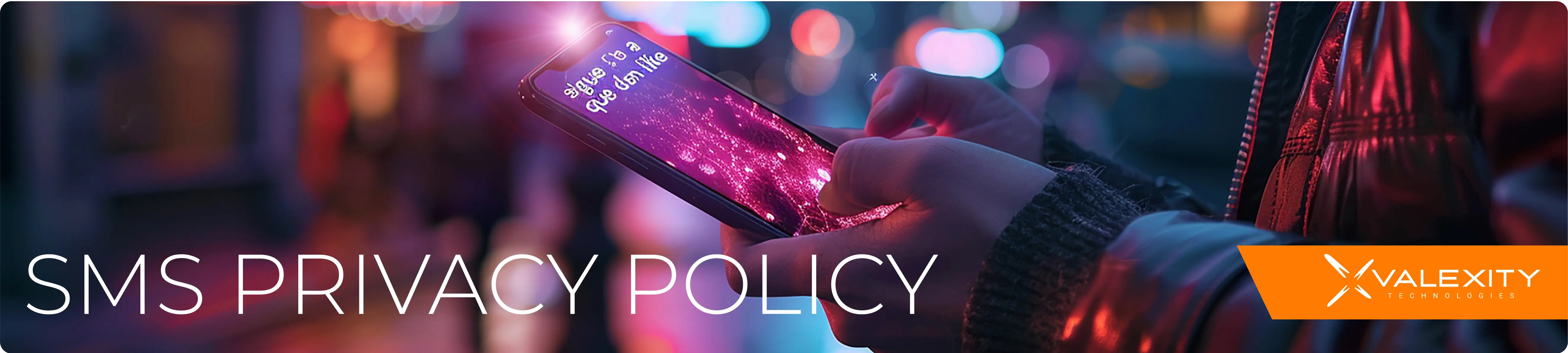 SMS Privacy Policy Banner